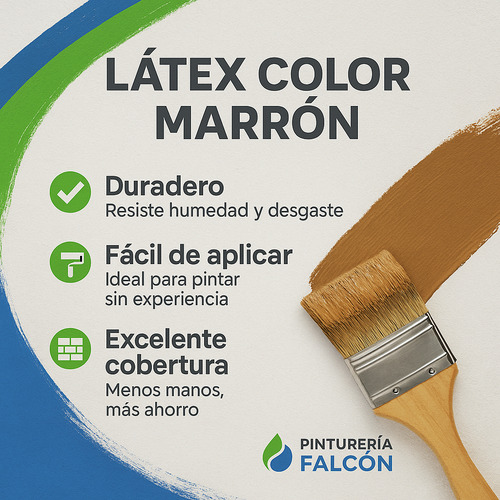 Látex Marrón 10l Interior/exterior Paintface Acrilico