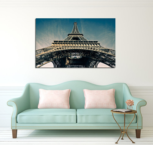 Vinilo Decorativo 40x60cm Torre Eiffel Abajo Paris Francia