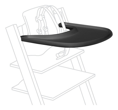 Bandeja Stokke, Negro - Diseñada Exclusivamente Para Silla