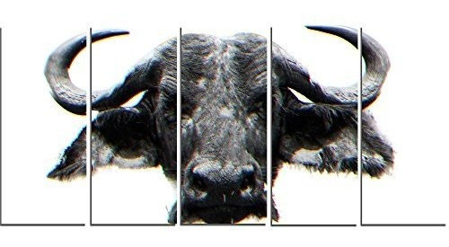 Designartart Mirada De La Pared De Metal Bull Animal Art Mt2