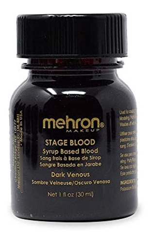 Sangre De Etapa De Maquillaje Mehron (1 Onza) (venosa Oscura