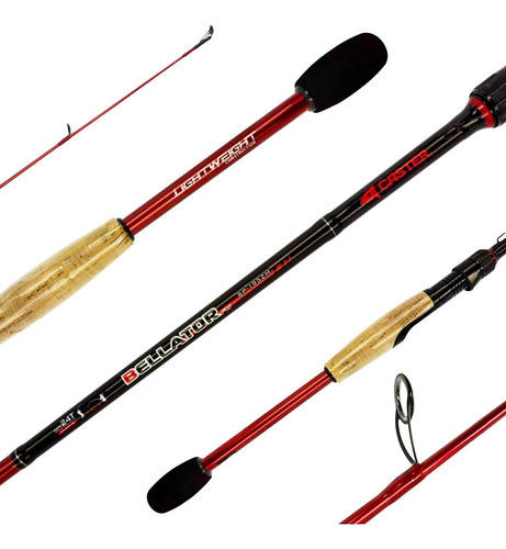 Caña Pesca Caster Bellator 1.95m Spinning Grafito 16lb 7-21g