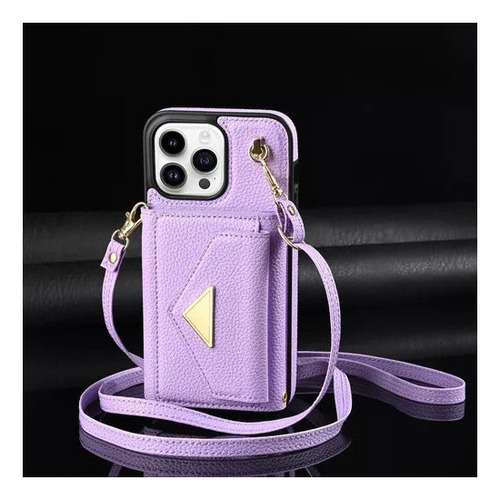 M Funda Para iPhone 16 15 14 13 Cartera Con Correa