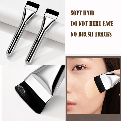 Brocha Para Base Brocha De Maquillaje Plana LĂquida Butiyo 1