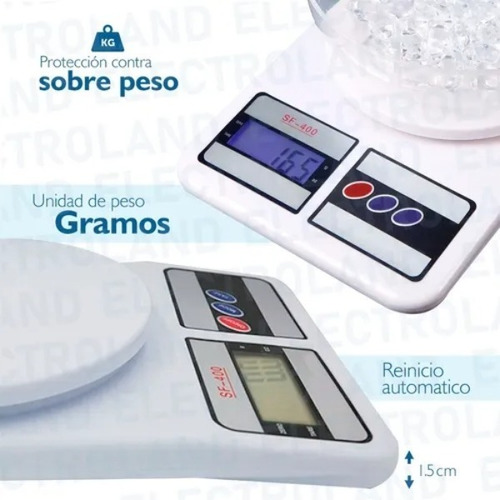Imagen 2 de 3 de Balanza Cocina Digital Duris Muy Linda Y Práctica