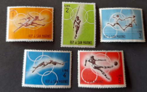 Sello Postal - San Marino - Juegos Olimpicos - 1963