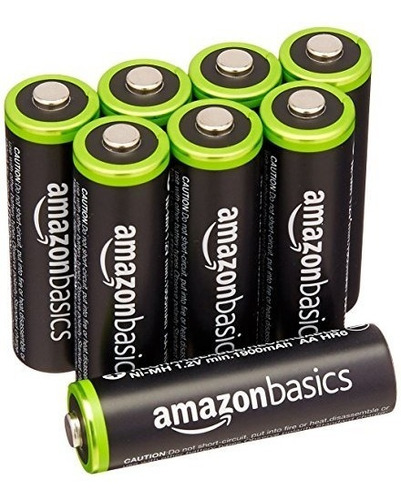 Baterias Recargables Amazonbasics Aa (paquete De 8) Precarga