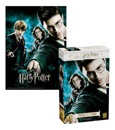 Quebra Cabeça Harry Potter Puzzle Infantil 04499 Grow