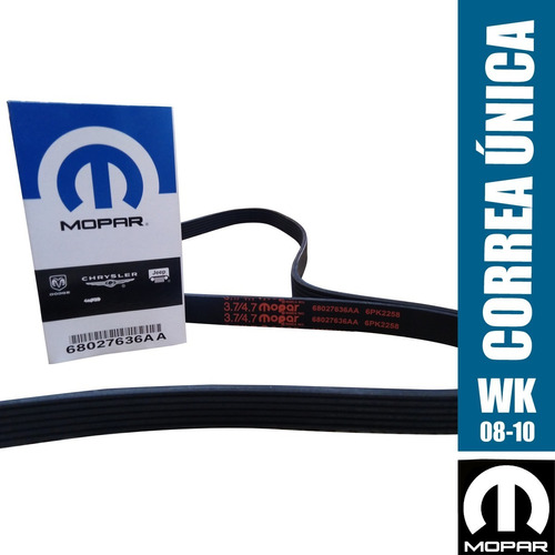 Correa Unica Grand Cherokee 2008-2010 4.7, 3.7 6pk2258 Mopar