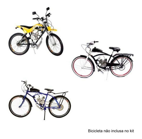Imagem 8 de 10 de Super Motor 80cc Kit Para Bicicleta Motorizada Bike 2 Tempos