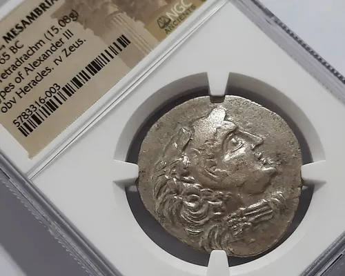 Moeda De Alexandre O Grande - Zeus 125-65 Bc Certificada Ngc
