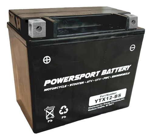 Bateria Powersport Alto Rendimiento Agm Sellada 12 Voltio 10