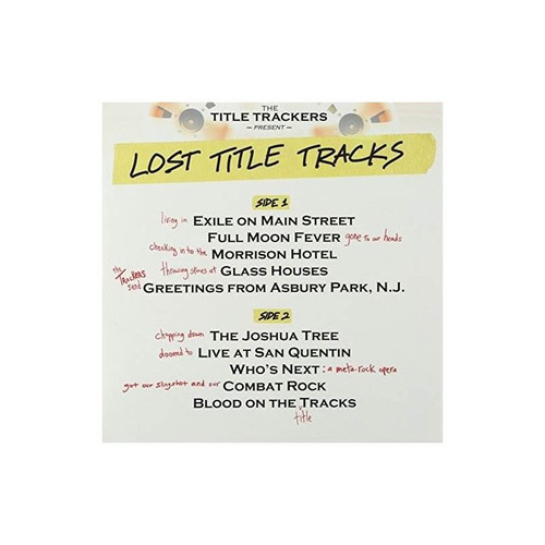 Title Trackers Lost Title Tracks Usa Import Lp Vinilo Nuevo