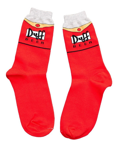 Duff Cerveza Los Simpsons Medias Media Caña Algodon