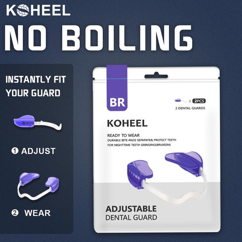 Koheel Protector Bucal Ajustable Para Bruxismo 2 Unidades Mm