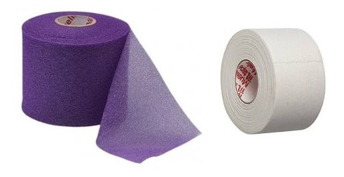 Kit Vendaje 1 Prevenda O Cinta Cebolla + 1 M Tape Mueller Color Púrpura - Blanco
