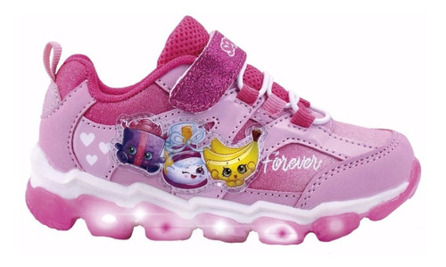 Zapatillas Con Luces Shopkins Footy #600 #601 Mundo Manias