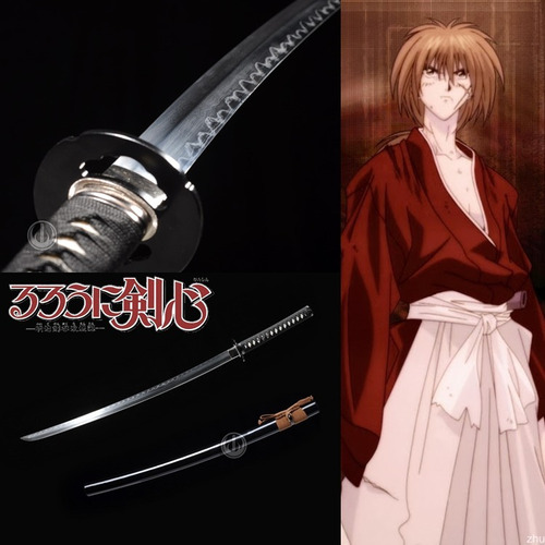 Sakabatou Espada Katana Samurai X Kenshin Lâmina Invertida