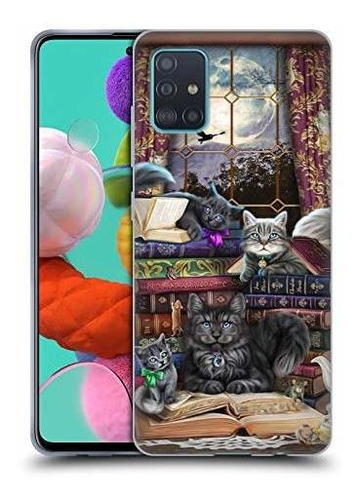 Para Samsung Galaxy A51 2019 Diseño Gato Libro