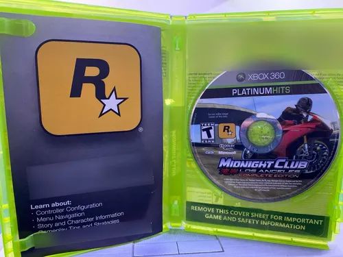 Midnight Club Los Angeles Complete Edition para Xbox 360 - Seminovo