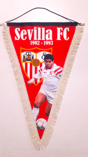 Banderin Homenaje Maradona Sevilla Futbol Club 1992  1993