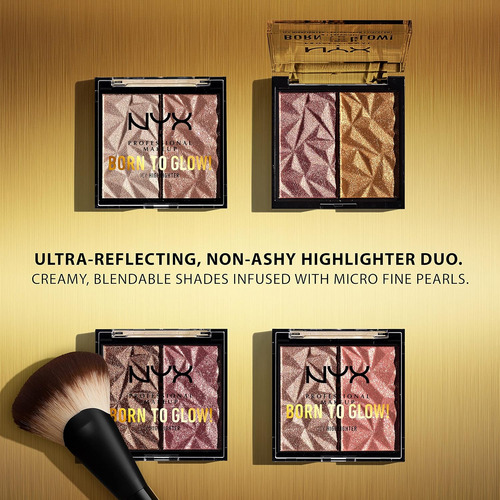 Nyx Professional Makeup Born To Glow Icy Highlighter Duo - E