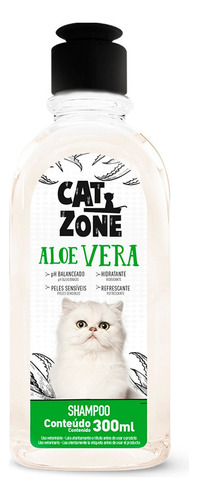 Shampoo Cat Zone Aloe Vera Para Gatos - 300ml