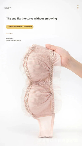 Ropa Interior Acolchada Sin Costuras Para Mujer Con Dobladil