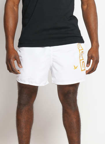 Short Liso Estampa Logo Dorado - Bross