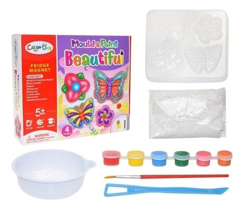 Regalo Infantil For Pintar Y Colorear En Yeso, Estilo Diy