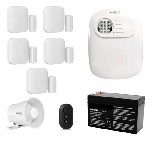 Kit Alarme Residencial 24 Net Sensor De Porta Pet Intelbras