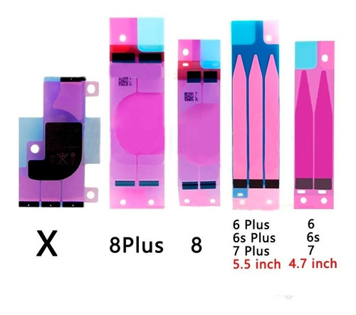 Sticker Cinta Con Pegamento Para Bateria iPhone 6 6s 7