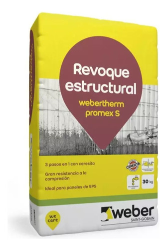 Revoque Estructural Proyectable Webertherm Promex S -cotizac