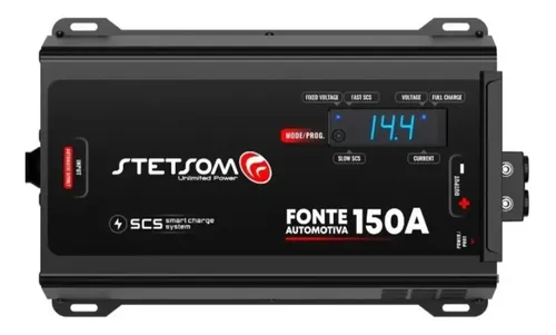 Fonte Carregador Stetsom Infinite 150a para Som Automotivo 12v Bi...