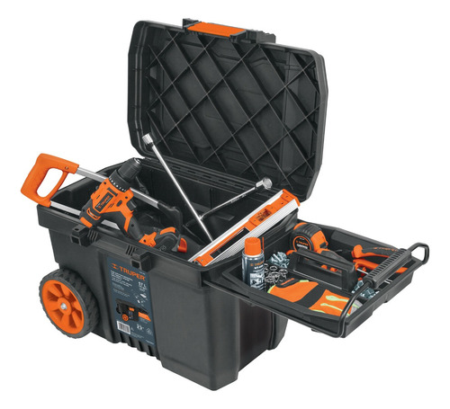 Caja Para Herramienta Con Ruedas Y Mango Telescopico, Truper