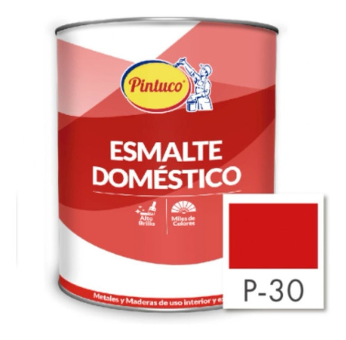 Esmalte Domestico Rojo Fiesta30 - Unidad a $85405