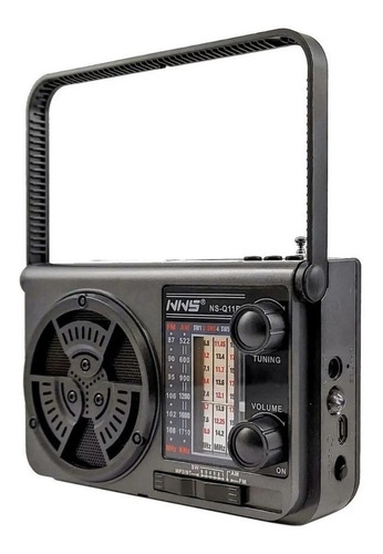 Radio Portátil Recargable Solar Bluetooth Q11bt 8 Bandas 