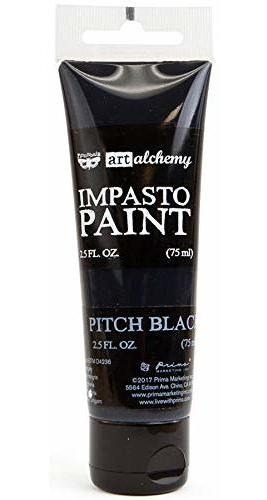 Prima Marketing Arte Alchemy-impasto Paint-pitch Negro