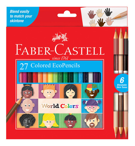 Faber-castell World Colors Ecopencils, 27 Unidades - Lápic.