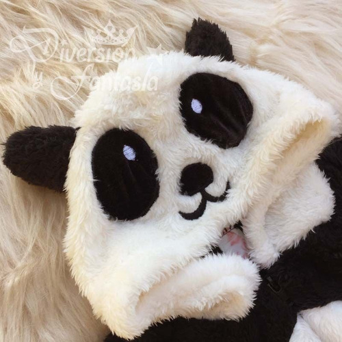 Imagen 7 de 7 de Enterito Peluche Kigurumi Oso Panda Para Bebé