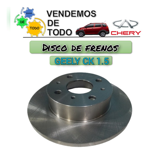 Disco De Frenos Geely Ck 1.5