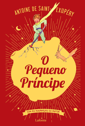 Livro O Pequeno Príncipe - Capa Vermelha Holográfica