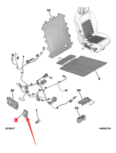Interruptor De Ajuste De Asiento De Coche 98125345xt Para Pe
