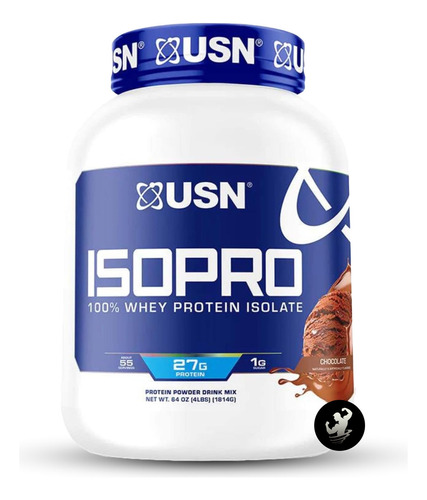 Isopro Zero Carb 4 Lb Usn, Proteína 100% Aislada Sabor Chocolate