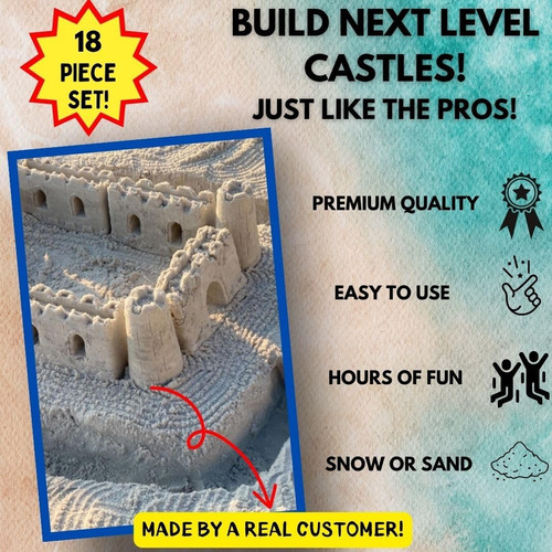 Liberty Imports Constructor De Playa Crea Un Castillo De ...