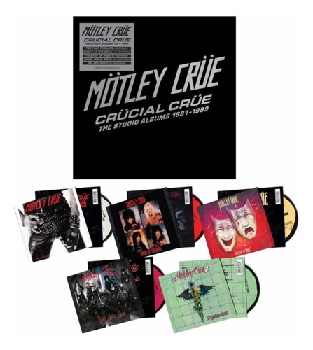 Motley Crue Crucial Crue The Studio Albums 1981-1989 Impor