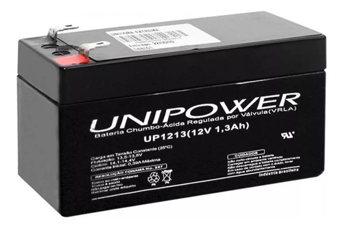 Bateria Estacionária Vrla 12v 1,3ah Up1213 Unipower