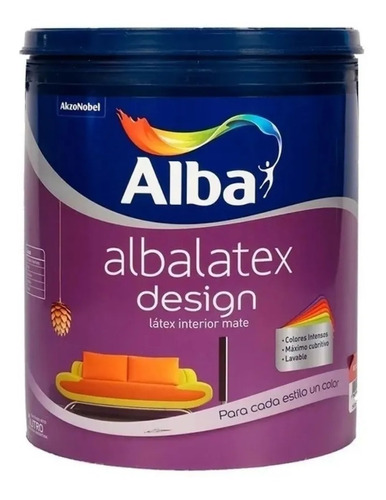 Albalatex Design Pintura Int Colores Preparados 4 Lt