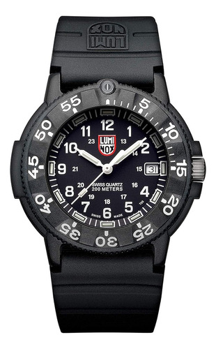 Reloj Luminox Xs.3001.f De Cuarzo Original De Navy Seal De Color de la correa neGrocol Color del bisel Acero inoxidable Color del fondo Dialblackmaterial