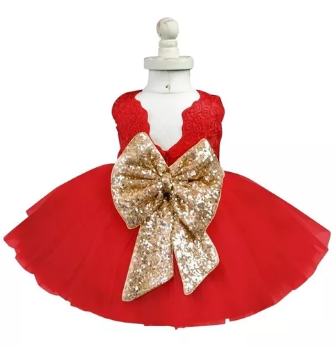 Vestido Rojo De Gala Para Niña Moño Dorado Bordado Hermoso en venta en  Zihuatanejo de Azueta Guerrero por sólo $   Mexico